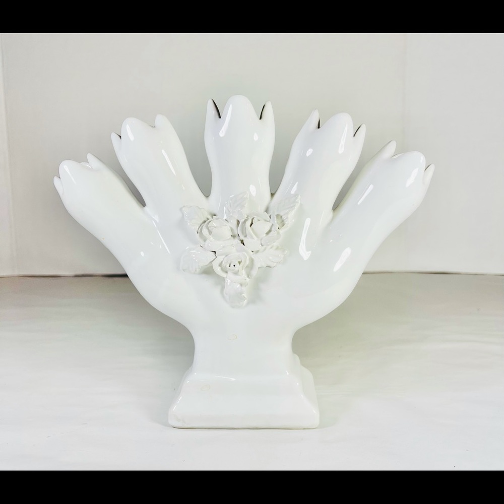 Vintage 5 finger bud vase
